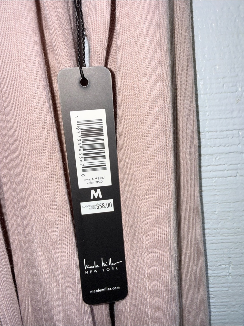 Nicole Miller New York Long Open Front Cardigan Robe Pink Womens Medium NWT - Picture 7 of 11